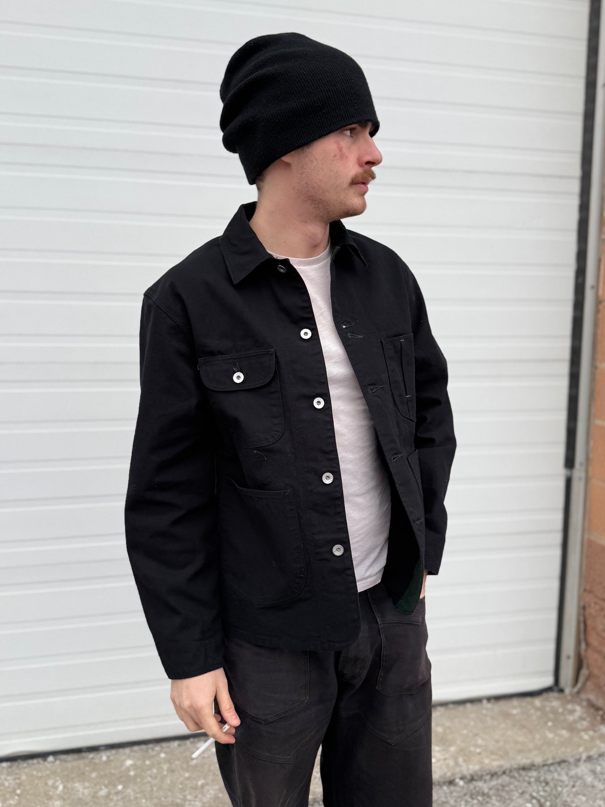 Keymaster black chorecoat worn by seb 