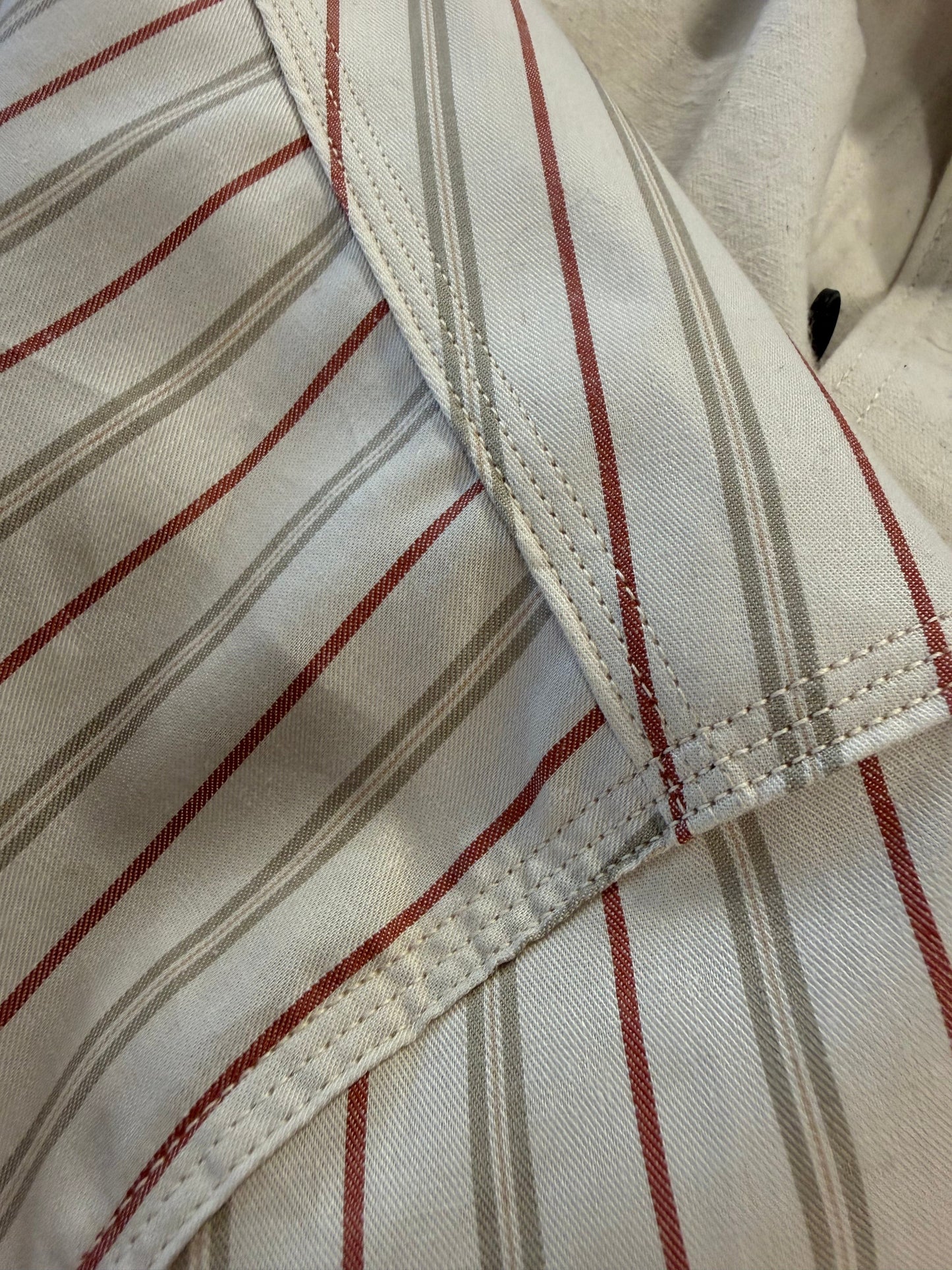 Striped Twill Pullover