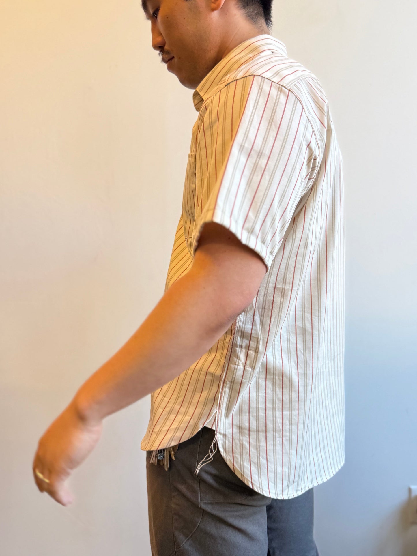 Striped Twill Pullover